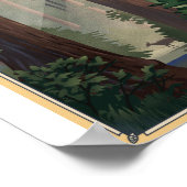 セコイア国立公園リトアニュアルアートポスター ポスター (角)