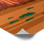 セコイア国立公園ヴィンテージ旅行ポスター ポスター (角)