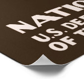 セコイア国立公園ヴィンテージ旅行ポスター ポスター (角)