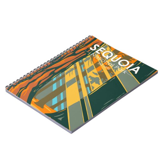 セコイア国立公園巨大セコイアツリーズ ノートブック (左側)