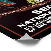 セコイア国立公園旅行ポスター ポスター (角)