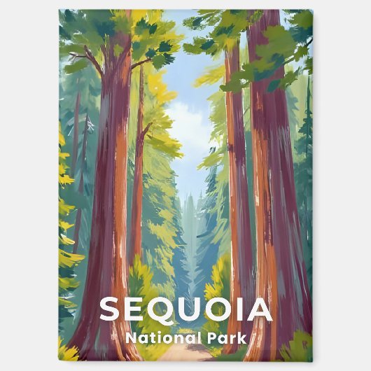 セコイア国立公園 | カリフォルニア州の旅行 マグネット (正面)