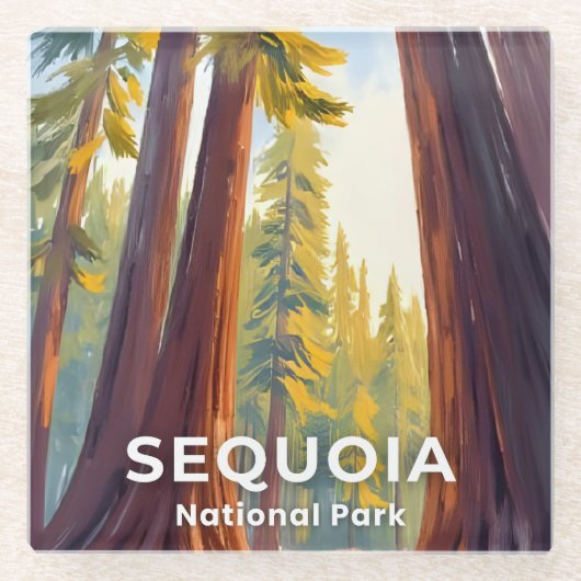 セコイア国立公園 | カリフォルニア州の旅 ガラスコースター (正面)