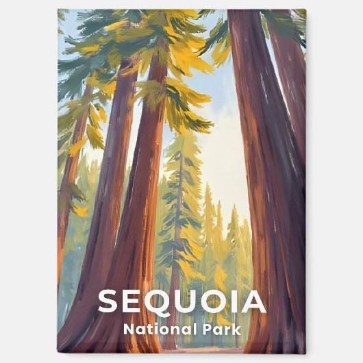 セコイア国立公園 | カリフォルニア州の旅 マグネット (正面)