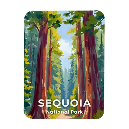 セコイア国立公園 | カリフォルニア州の旅 マグネット (縦)