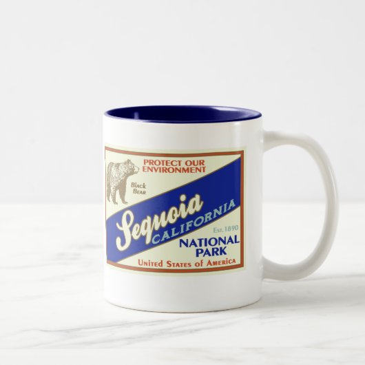 セコイア国立公園(ツキノワグマ) ツートーンマグカップ (右)