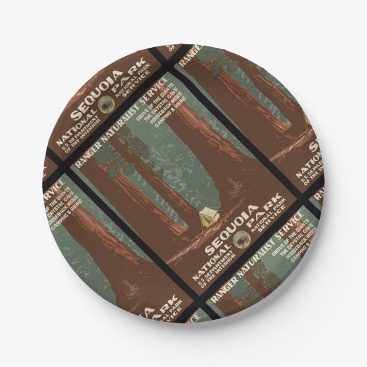 セコイア国立公園 ペーパープレート (正面)