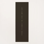 セコイア感動的ツリーと引用文ヨガマット ヨガマット (裏面)