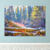 セコイア森林 キャンバスプリント (インサイチュ (ウッドフロア))