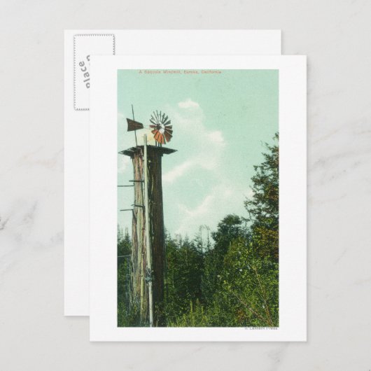 セコイア風ミルユーレカのビュー, CA ポストカード (正面/裏面)