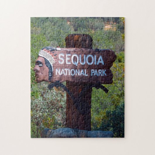 セコイア・カリフォルニア。 ジグソーパズル (縦)