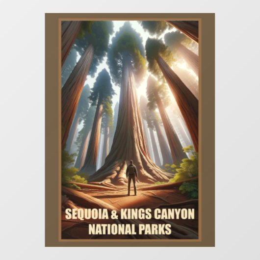 セコイア&キングスキャニオン国立公園 ウィンドウサイン (シート)