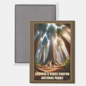 セコイア&キングスキャニオン国立公園 マグネット (正面/裏面)