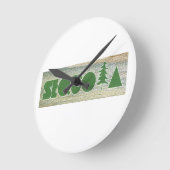 セコイア ラウンド壁時計 (傾斜)