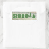 セコイア 楕円形シール (バッグ)