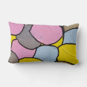 セコンテンポラリー色彩の鮮やかメントの模様 ランバークッション (裏面)