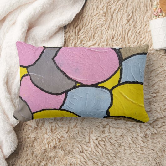 セコンテンポラリー色彩の鮮やかメントの模様 ランバークッション (ブランケット)