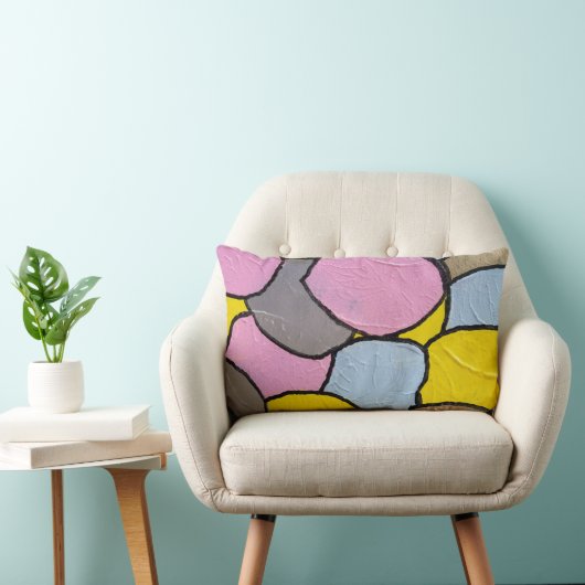 セコンテンポラリー色彩の鮮やかメントの模様 ランバークッション (椅子)