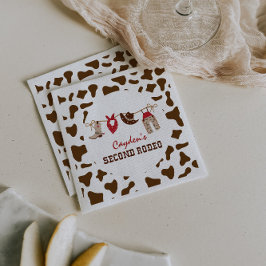 セコ・ド・ロデオ・ウェスタン・カウボーイ2nd誕生日 スタンダードカクテルナプキン