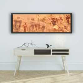 セゴキャニオンロックアートユタピクトグラフ ポスター