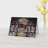 セゴヴィアスペイン大聖堂クリスマスグリーティングカード カード (黄色い花)