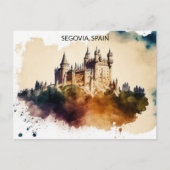 セゴヴィアスペイ絵を描ン城 ポストカード (正面)