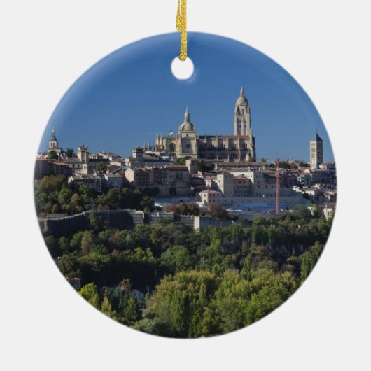セゴヴィア大聖堂と高架の街並み セラミックオーナメント (裏面)