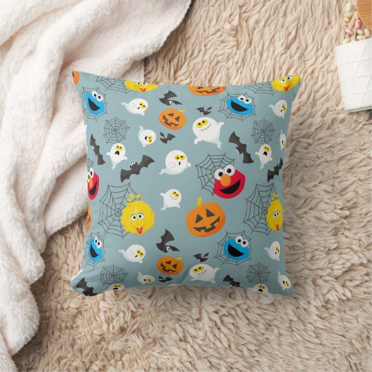 セサミストリートかわいいハロウィーンパターン クッション (ブランケット)