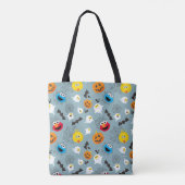 セサミストリートかわいいハロウィーンパターン トートバッグ (裏面)