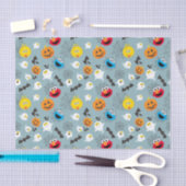 セサミストリートかわいいハロウィーンパターン 薄葉紙 (クラフト)