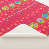 セサミストリートくるみ割りカホリデーパターン シェルパブランケット (3/4)