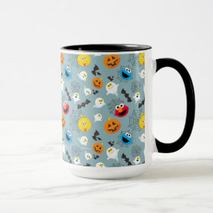 セサミストリートのかわいいハロウィンパターン マグカップ