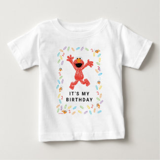 セサミストリートのエルモ | クレヨンの誕生日 ベビーTシャツ
