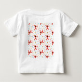 セサミストリートのエルモ | クレヨンの誕生日 ベビーTシャツ (裏面)
