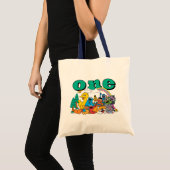 セサミストリートのキャラクターとストリートサイントートバッグ トートバッグ (正面(商品))