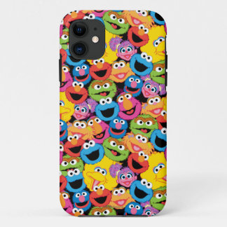 セサミストリートのキャラクターはパターンに直面します iPhone 11 ケース