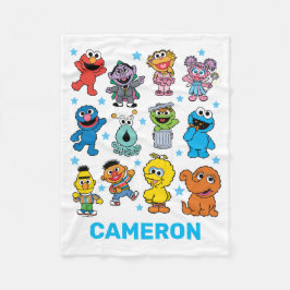 セサミストリートのキャラクター フリースブランケット