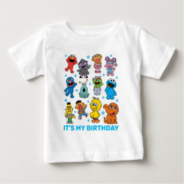 セサミストリートのキャラクター ベビーTシャツ