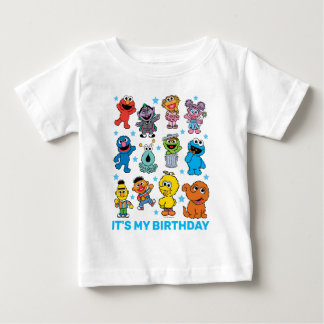 セサミストリートのキャラクター ベビーTシャツ