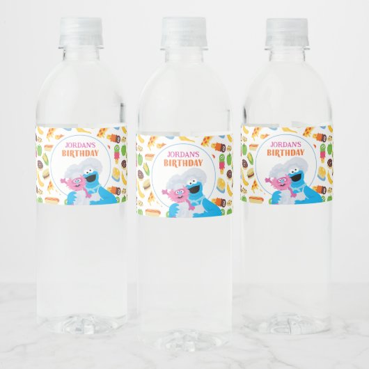 セサミストリートのクッキーモンスター フードトラック ラベル (ボトル)