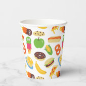 セサミストリートのクッキーモンスター フードトラック 紙コップ (裏面)