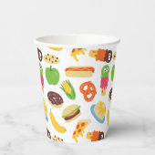 セサミストリートのクッキーモンスター フードトラック 紙コップ (左)