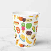 セサミストリートのクッキーモンスター フードトラック 紙コップ (右)