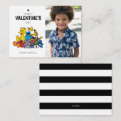 セサミストリートのパルズ バレンタインデー ノートカード (正面/裏面)