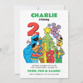 セサミストリートのホリデーバースデーパーティー シーズンカード (正面)