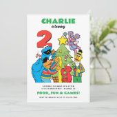 セサミストリートのホリデーバースデーパーティー シーズンカード (スタンド正面)