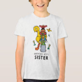セサミストリートの仲間たちとストリートサインのバースデーTシャツ トライブレンドTシャツ (正面)