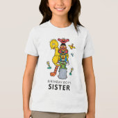 セサミストリートの仲間たちとストリートサインのバースデーTシャツ トライブレンドTシャツ (正面)