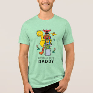セサミストリートの仲間たちとストリートサインのバースデーTシャツ トライブレンドTシャツ