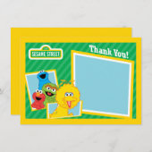 セサミストリートの友達は感謝していしています サンキューカード (正面/裏面)